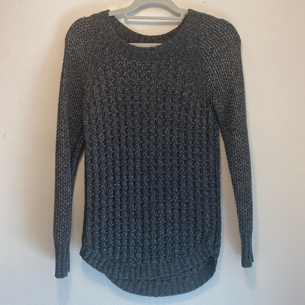 Calvin Klein jeans sweater knit cable chain mail look size small fits s/m womens